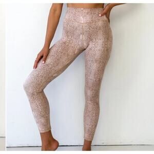 Kavala Collective Snakeskin Printed Legging High Waisted Full Length SMALL